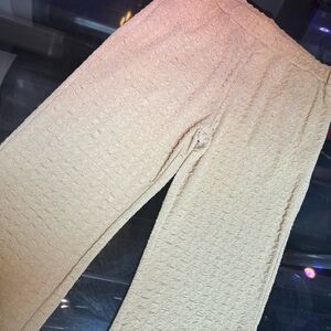 Waffle knit pull on pants